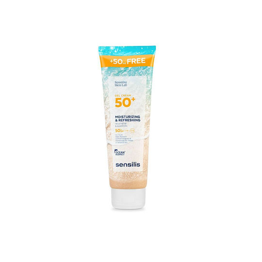 Sensilis Moisturizing and Refreshing Waterproof Sunscreen Gel for Body SPF50+ 250ml