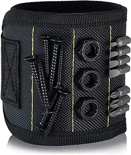 Magnetic Wristband for Holding Screws, Nails & Drill Bits – Hand Tool with Strong Magnets, Adjustable & Comfortable 65773