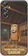 Brainrot Tung Tung Tung Sahur Samsung Galaxy M35 5G Черен TPU Черен Силикон