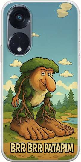Brainrot Brr Brr Patapim Oppo Reno 8τ 5g Гъвкав TPU Прозрачен Силикон