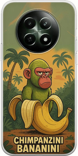 Brainrot Chimpanzini Bananini Realme 12x 5g Гъвкав TPU Прозрачен Силикон