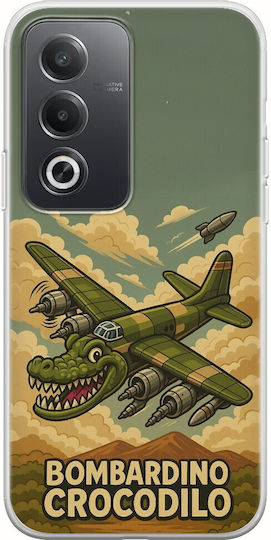Brainrot Bombardino Crocodilo Oppo A80 5g Flexibles TPU Transparentes Silikon