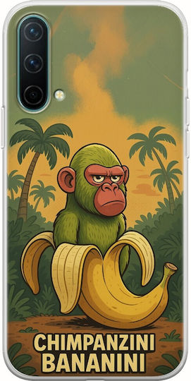Гъвкав TPU прозрачен силикон Brainrot Chimpanzini Bananini Oneplus Nord Ce 5g