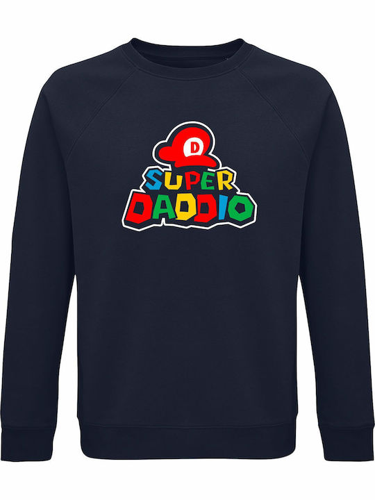 Sweatshirt Unisex Organic " Super Daddio Super ...