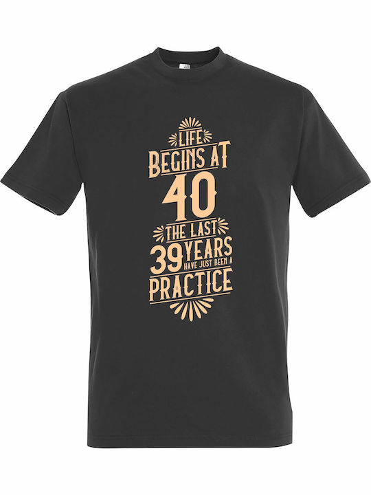 T-shirt Unisex " Life Begins At 40 Years Old " ...