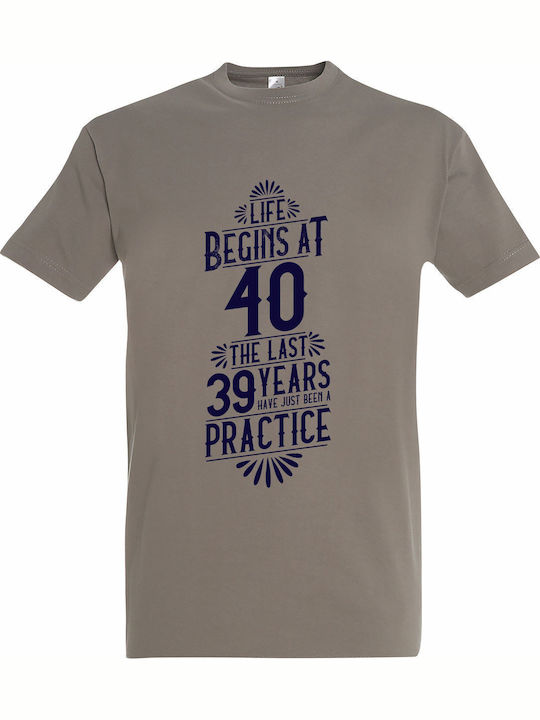 T-shirt Unisex " Life Begins At 40 Years Old " ...