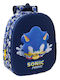 School Bag Sonic City Blue 27 X 33 X 10 Cm