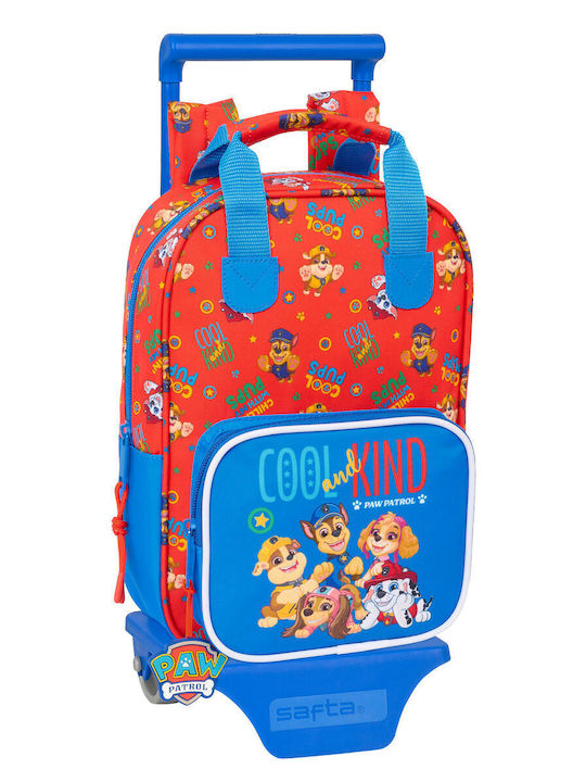 School Bag Wheels Paw Patrol Cool Blue Red 20 x 28 x 8 cm