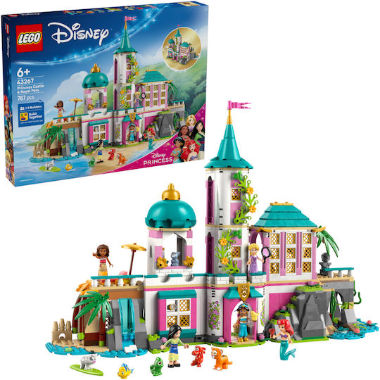 LEGO Disney Princess Castle & Royal Pets for 6+ Years 787 Pieces