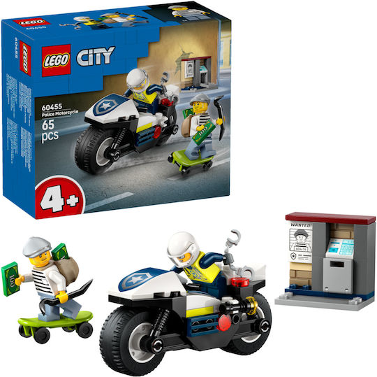 LEGO City Police Motorcycle Chase За 4+ Години 65 Бройки