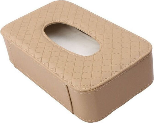 Θήκη για Χαρτομάντηλα Μπεζ 21x12x6.3cm