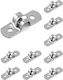 Qwork U-förmige Klemmen Edelstahlrohr Drahtverbindung 8mm Set mit 10 Stück