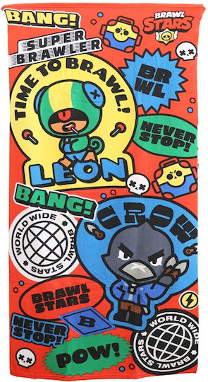 Brawl Stars Kinder-Strandtuch Mikrofaser Schnelltrocknend 70x140cm S0425mc Rot 70x140cm