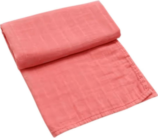Queen Mother Muslin Changing Pad Pink 120x120cm.