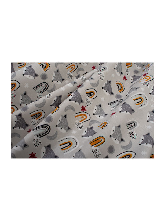 Dimcol Fox Cotton Changing Pad Gray 80x80cm.