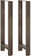 vidaXL Metallic Furniture Leg 2 Pieces Suitable...