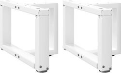 vidaXL Metallisches Möbelbein 2Stücke Für Tisch...