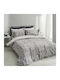 Charalambidis Textiles Κουβερλί Υπέρδιπλο από Βαμβάκι & Πολυεστέρα Γκρι 220x240cm