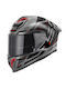 Givi H50.3 Quasar Black/Titan/Red Motorcycle Helmet Full Face ECE 22.06 1500gr with Sun Visor