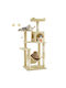 Feandrea Scratching Post Cat Trees Beige 5 levels 55x45x143cm