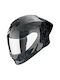 Scorpion R1 EVO II Onyx Carbon Air Solid Black Motorradhelme Volles Gesicht ECE 22.06 mit Pinlock