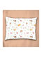 Dimcol Față de pernă pentru bebeluși din 100% bumbac Alb-roz 45x35cm
