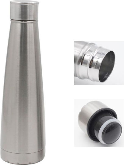 Galifas Μπουκάλι Θερμός Ανοξείδωτο 500ml Ασημί