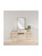 Artekko Wall Mirror with Gold Metallic Frame 91x61cm 1pcs