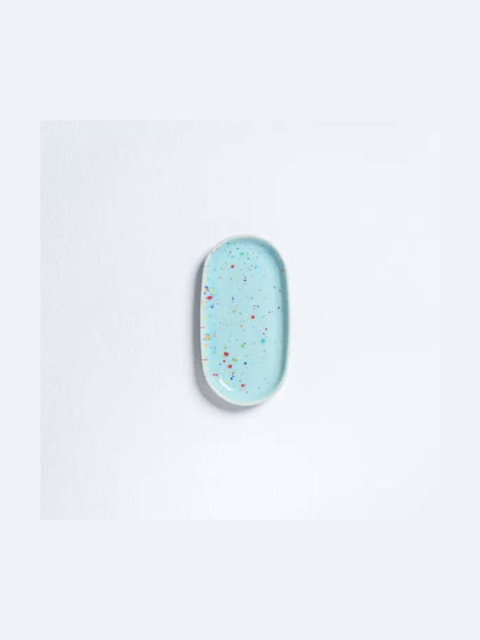 Egg Back Home Oval Serviertablett in Blau Farbe 17.5x2cm 2429-MT-BL 1Stück