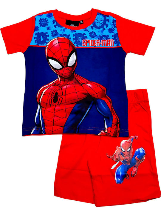 Disney Kids' Pajamas Summer Red Spiderman