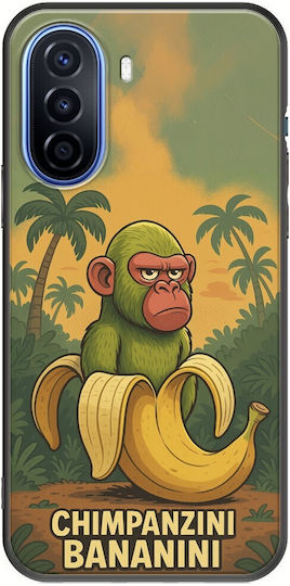Brainrot Chimpanzini Bananini Huawei Nova Y70 Black Tpu Μαύρη Σιλικόνη