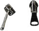 Reversed Zipper Guide Waterproof Silver