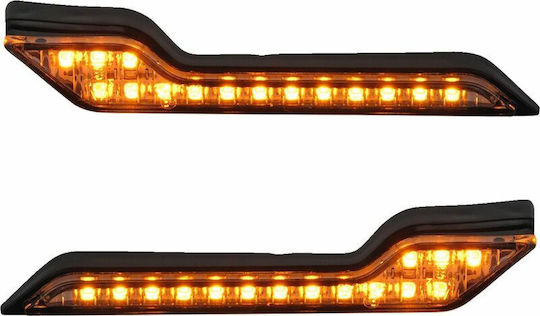 Barkbusters Paar LED-Blinker-001-02-am Orange Linse 2 Stück