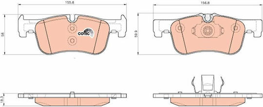 Front Brake Pads BMW 1 F20-F21 2 F23 11 VP1935-P182