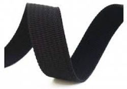 Schwarzes Baumwollband 1,5 m x 250 cm