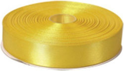 Κορδελα Σατεν Διπλης Οψης 2,5cmx50m Κιτρινο