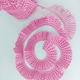 Gepunktetes Rosa Faltenband 30mm