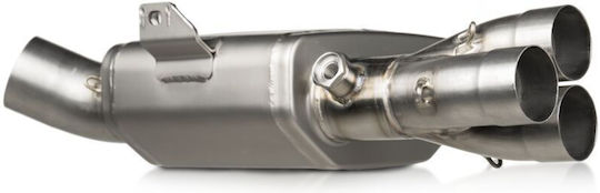 Стоманена свързваща тръба Akrapovic, не е одобрена от ECE, състезателна L-y9r1/td, сребриста