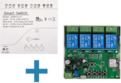 SmartWise Smart Switch Dimmer 4 Kanäle Wi-Fi Bluetooth & RF 10A Mit Neutral SmartWise Smart Switch Dimmer 4 Kanäle Wi-Fi Bluetooth & RF 10A Mit Neutral