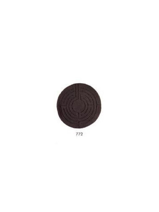 Abyss & Habidecor Bath Mat Cotton Round Labyrinthe 040145-02 Width 65cm (Various Colors)