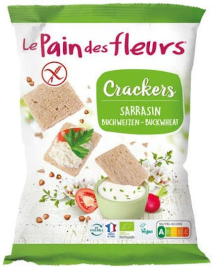Le pain des fleurs Βιολογικά Crackers Φαγόπυρου Τυρί Χωρίς Γλουτένη 75gr