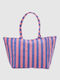 Verde Fabric Fuchsia Beach Bag