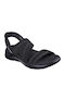 Go Walk Flex Enticing Women's Flat Sandals in Black Color