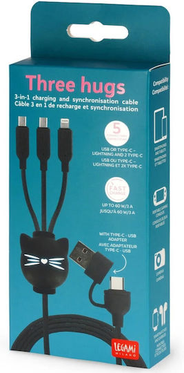 Legami Milano Regular USB to Lightning / Type-C Cable (CCA0005)