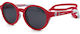 Playmobil Round Baby Kids Sunglasses with Polarized Lenses Red for 1-4 Years