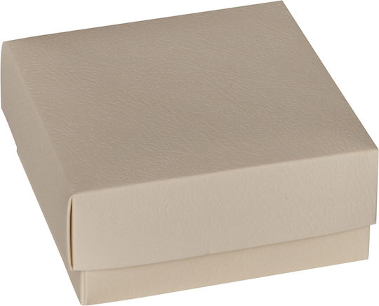 Cutie pliabilă din hârtie albă embosată 10x10x5cm A30777