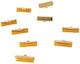 Ribbon Stop Clips 1.8cm Set/25 Gold