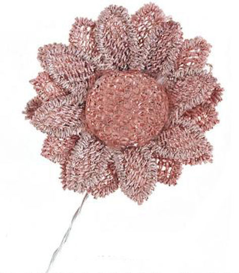 Handgemachte Blumen Staubiges Rosa 4x4cm 12 Stück M8270