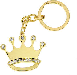 Goldene Kronen-Schlüsselanhänger 4x3cm Kc-nu02-2 Nv23-51-00002-159