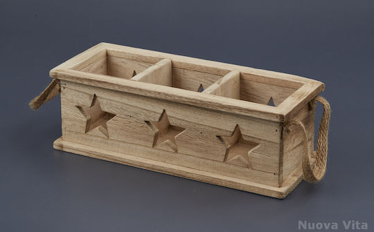 Wooden Tealight Holder 25x10x9cm Zl17h7464 Nv18_wooden-tealight-holder-zl17h7464